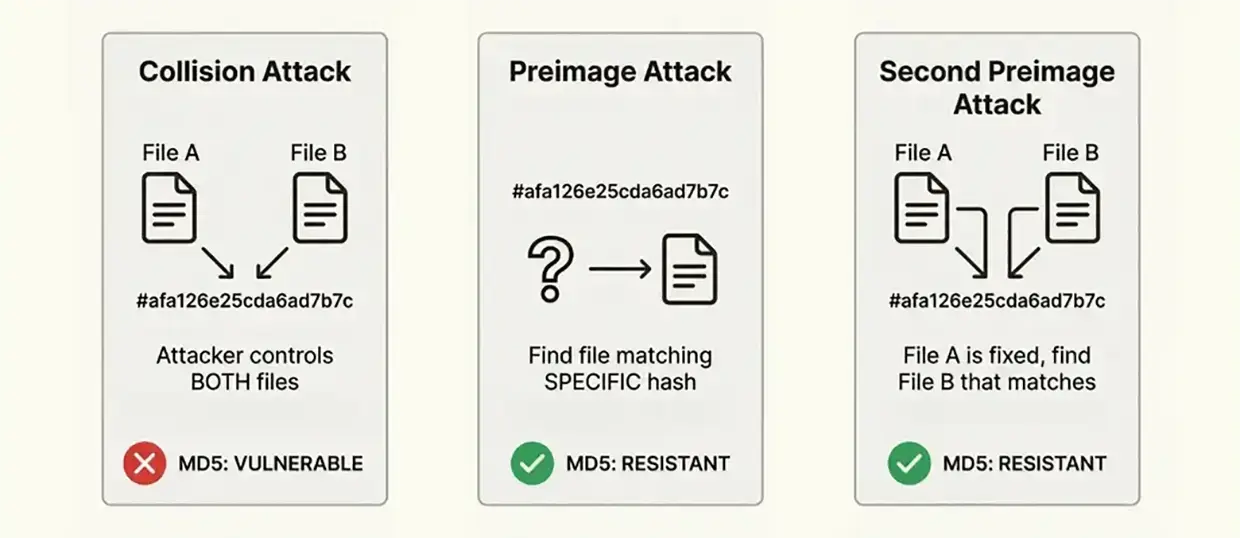  Collision Attacks vs Preimage Attacks 