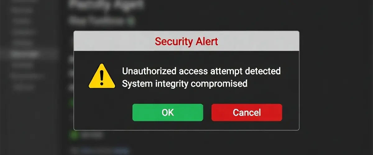 Businessman reviewing data breach report