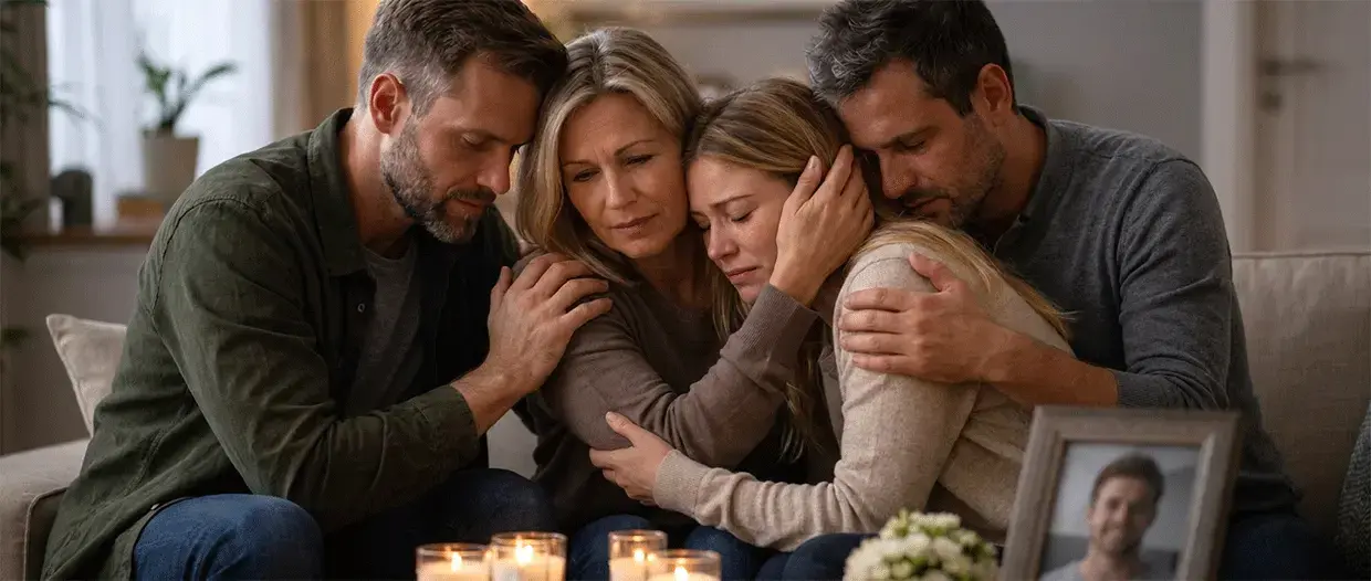 Grieving Family