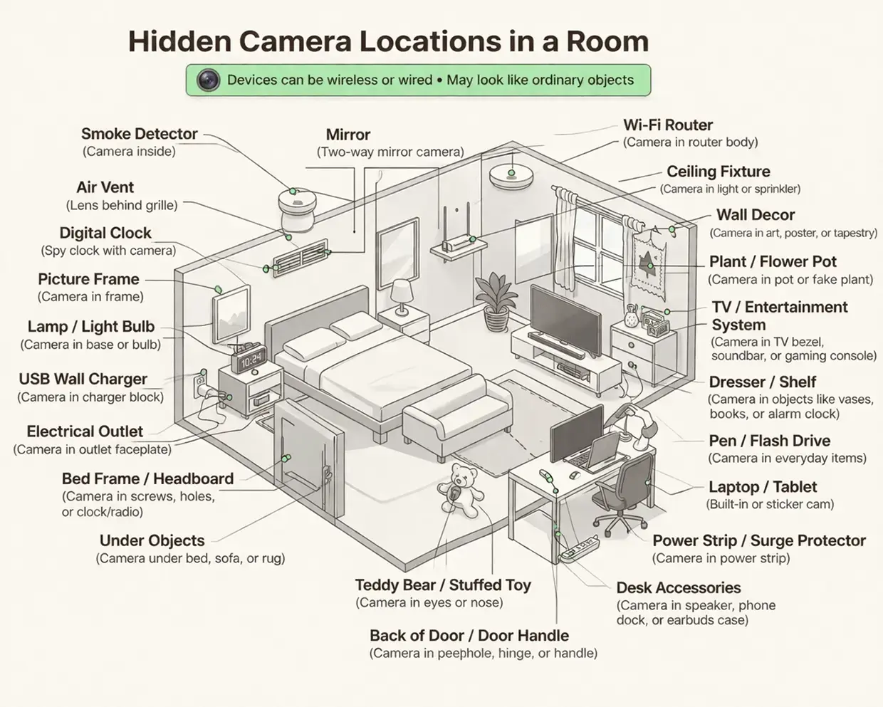 Hidden Camera Locations