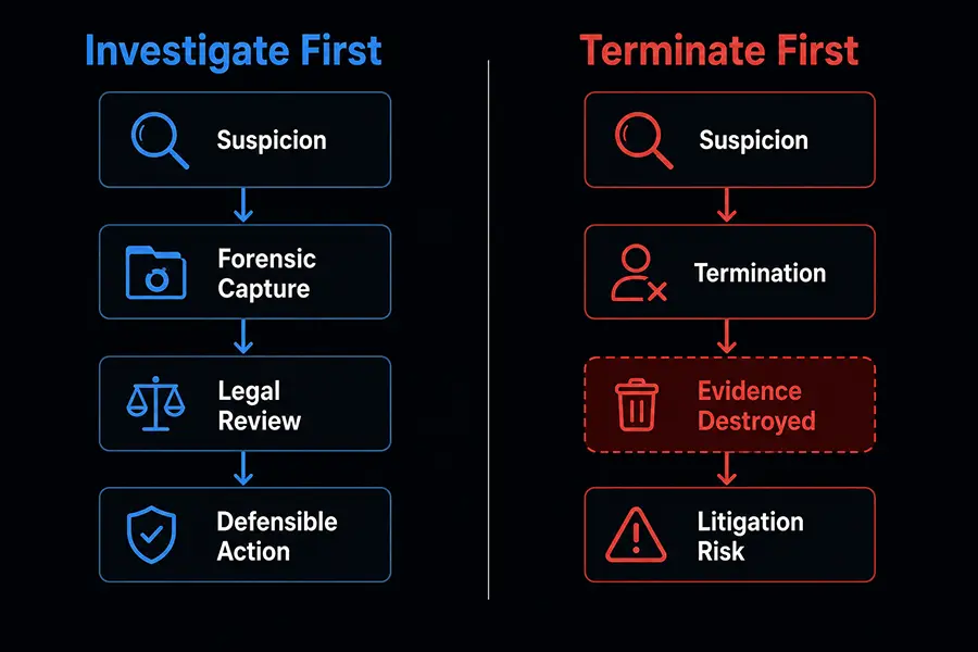  Investigate First Vs. Terminate First