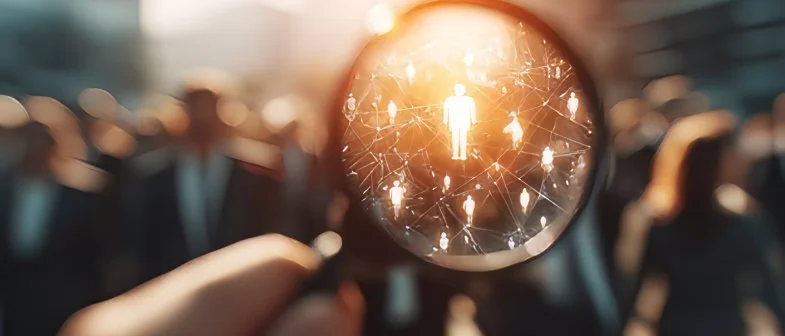 Investigator analyzing social media intelligence and open-source information
