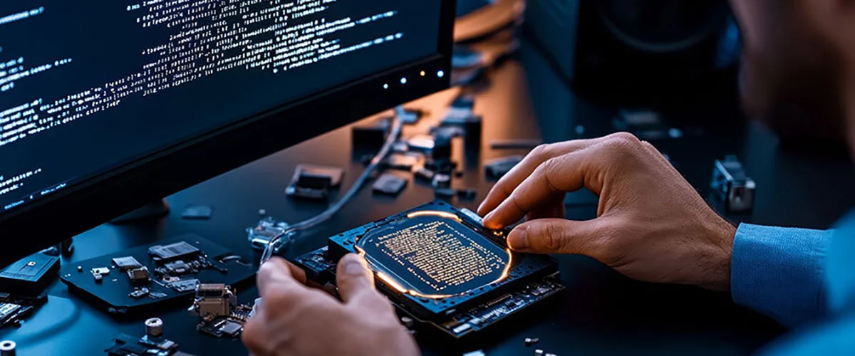 Attorney reviewing digital evidence on laptop